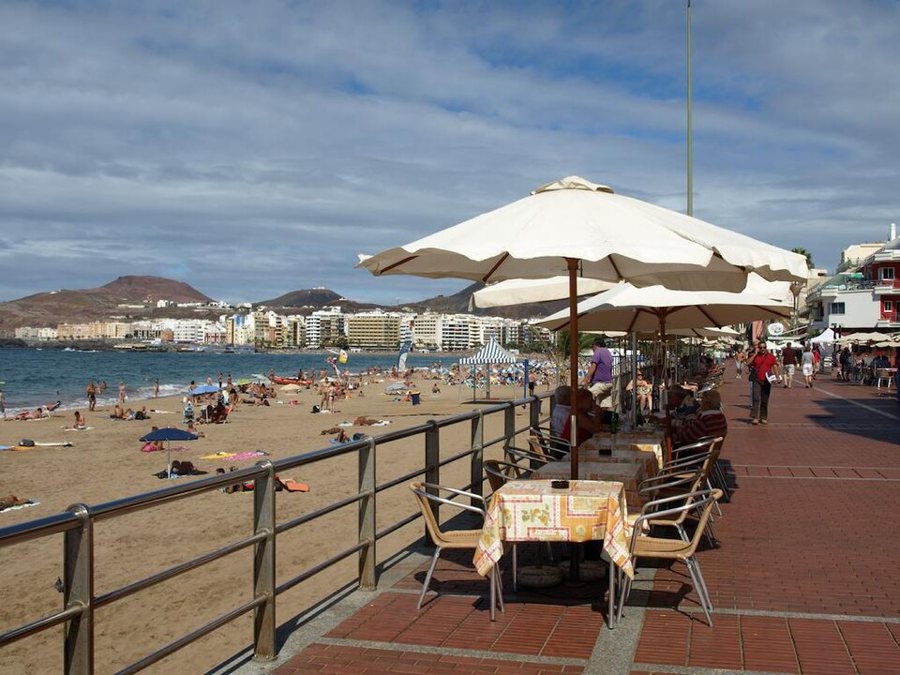 Plage de Las Canteras · sortie en bus