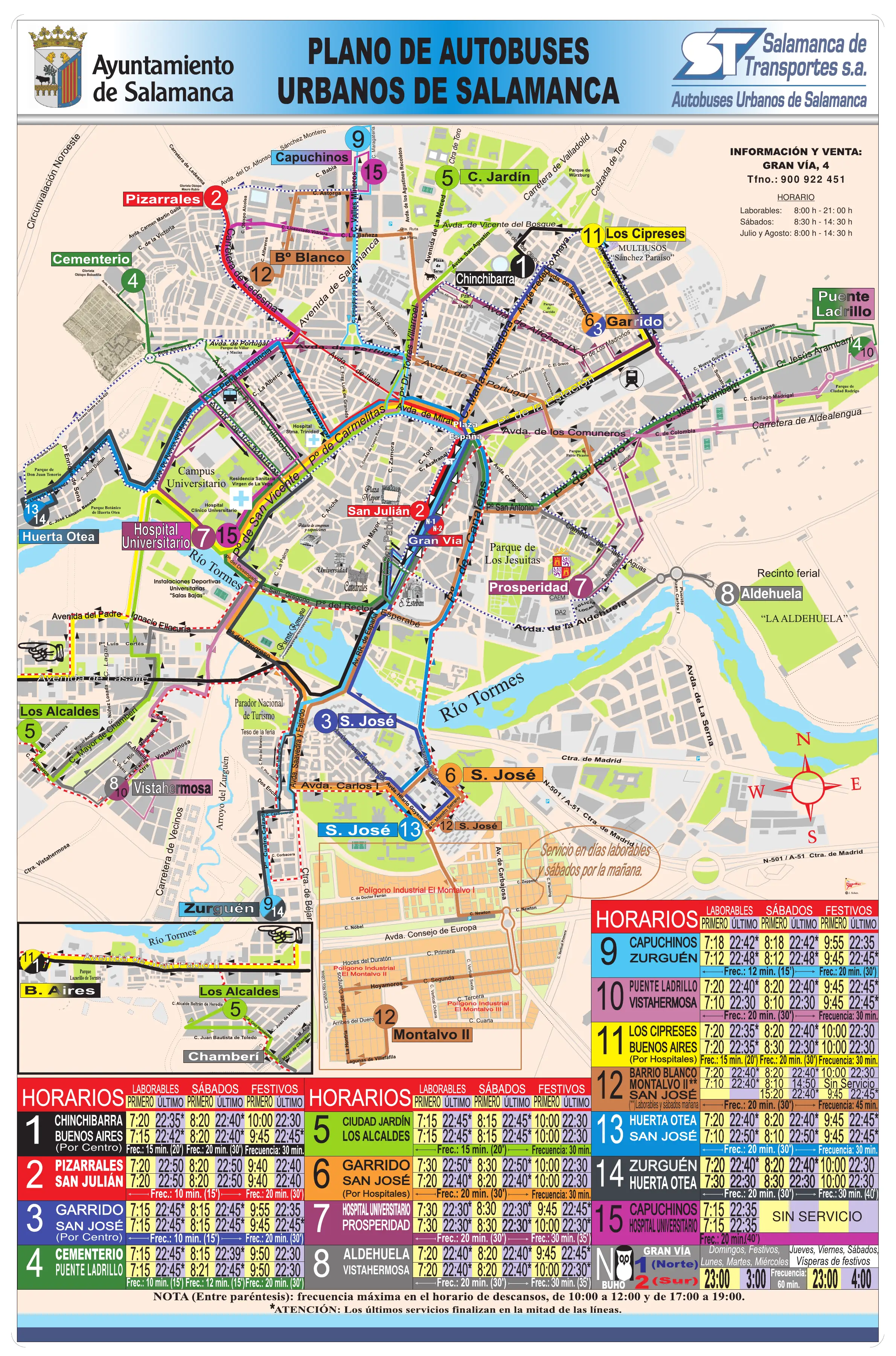 Salamanca: planos y transporte